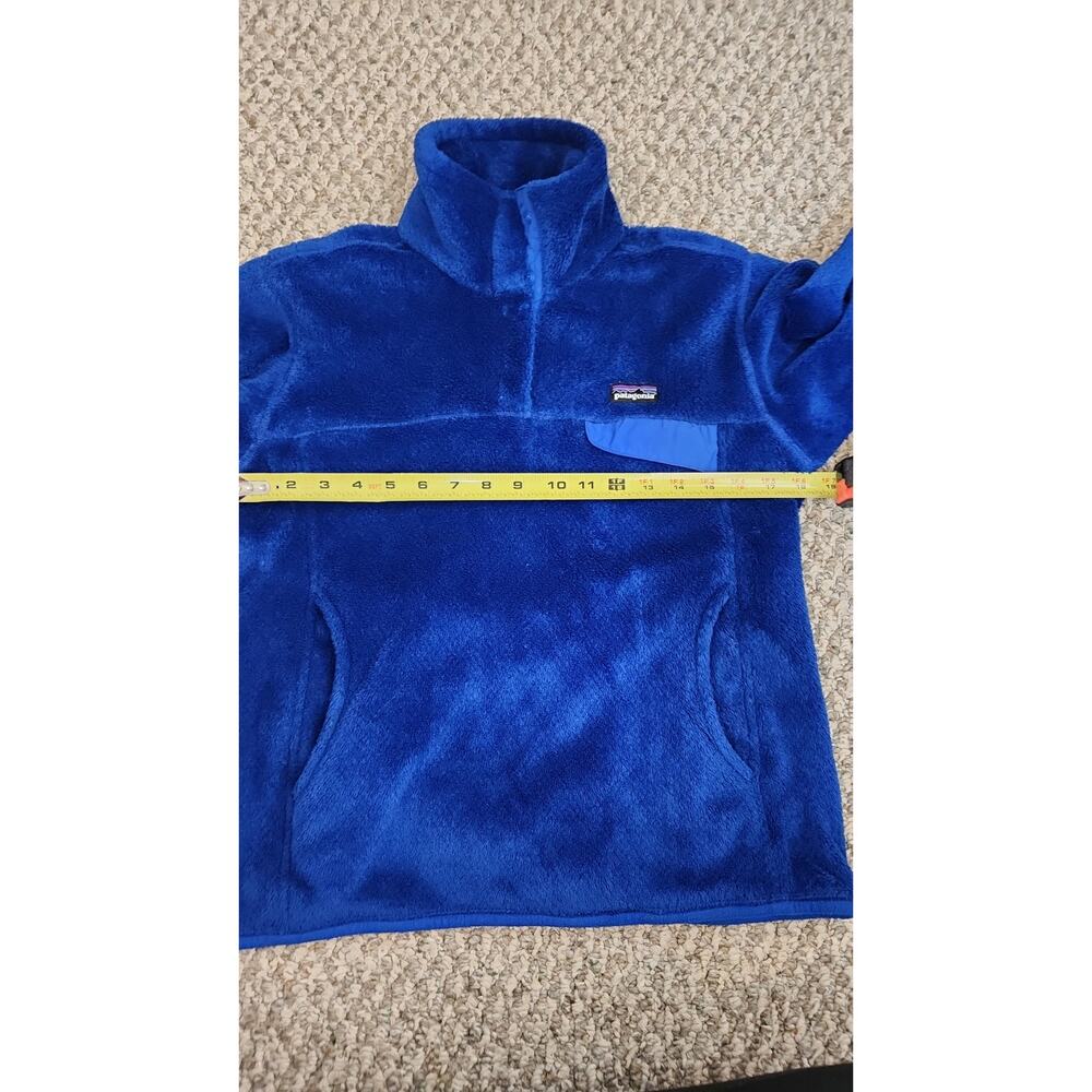 Patagonia Women's Small Blue Re-Tool Snap-T Pullover Fleece Polartec Thermal - Picture 7 of 7